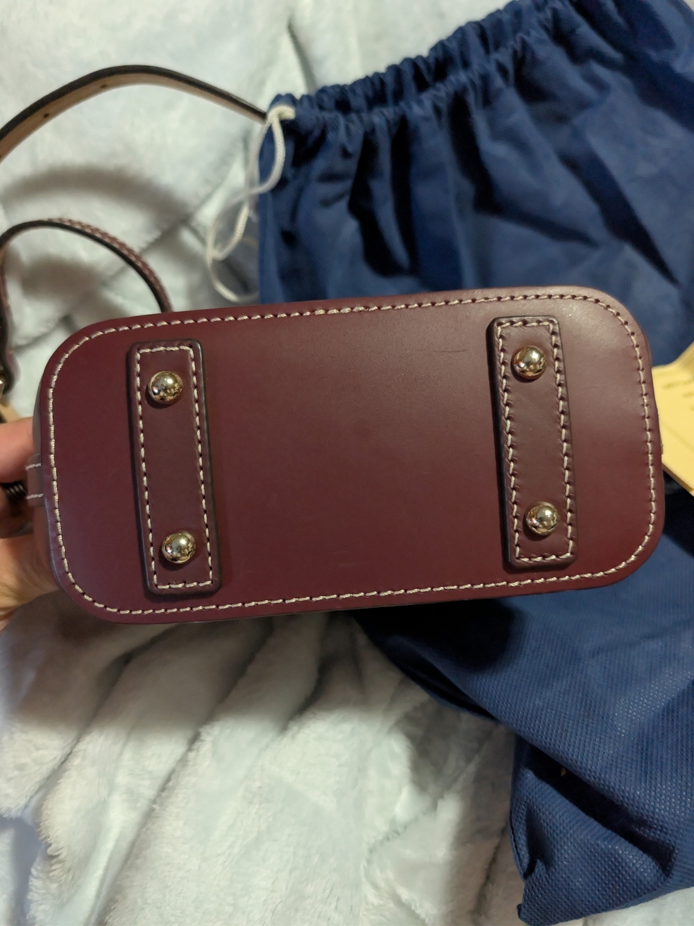 Dooney & Bourke Florentine Leather Mini Domed Crossbody - Picture 8 of 12